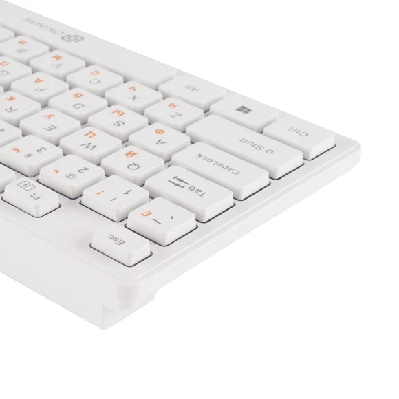 Клавиатура + мышь Оклик 240M клав:белый мышь:белый USB беспроводная slim Multimedia (1091258)