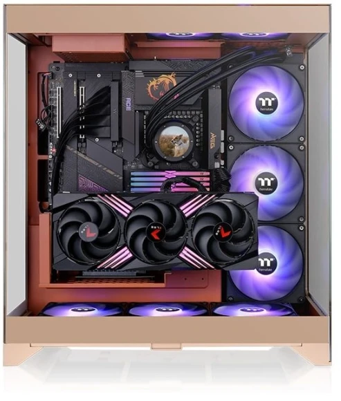 Корпус Thermaltake CTE E550 TG Gravel Sand коричневый без БП ATX 8x120mm 6x140mm 2xUSB3.0 audio bott PSU Корпус Thermaltake CTE E550 TG Gravel Sand коричневый без БП ATX 8x120mm 6x140mm 2xUSB3.0 audio bott PSU