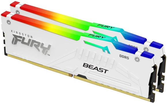 Память DDR5 2x16GB 5600MHz Kingston KF556C36BWEAK2-32 Fury Beast RGB RTL Gaming PC5-44800 CL36 DIMM 288-pin 1.25В kit single rank с радиатором Ret Память DDR5 2x16GB 5600MHz Kingston KF556C36BWEAK2-32 Fury Beast RGB RTL Gaming PC5-44800 CL36 DIMM 288-pin 1.25В kit single rank с радиатором Ret