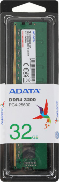 Память DDR4 32Gb 3200MHz A-Data AD4U320032G22-SGN Premier RTL PC4-25600 CL22 DIMM 288-pin 1.2В single rank Ret Память DDR4 32Gb 3200MHz A-Data AD4U320032G22-SGN Premier RTL PC4-25600 CL22 DIMM 288-pin 1.2В single rank Ret