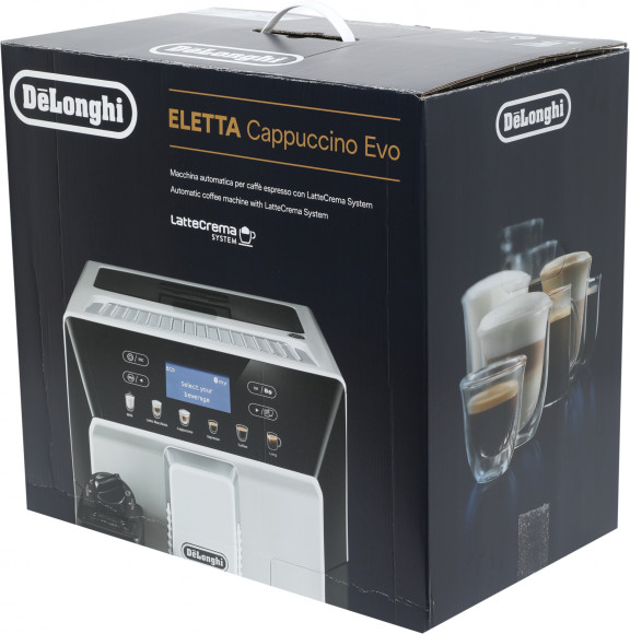 Кофемашина Delonghi Eletta Cappuccino Evo ECAM46.860.B 1450Вт черный/серебристый