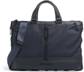 Деловая сумка Piquadro Marcel CA4021W138/N с отделением для ноутбука 15.6" черная натур.кожа/нейлон