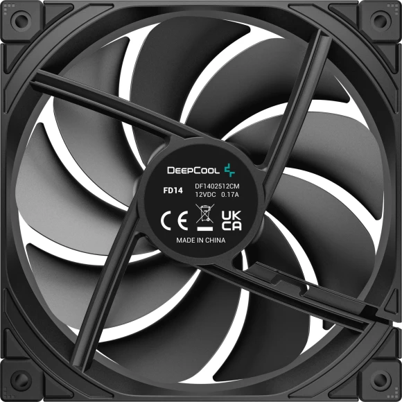Вентилятор для корпуса Deepcool FD14 140х140x25 черный 4-pin 25.6дБ (R-FD14-BKNPN1-G) Ret Вентилятор для корпуса Deepcool FD14 140х140x25 черный 4-pin 25.6дБ (R-FD14-BKNPN1-G) Ret