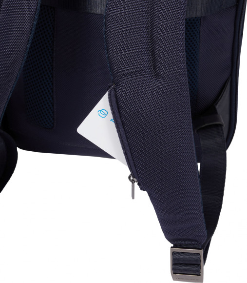 Рюкзак Piquadro Brief2 CA6384BR2/BLU синий нейлон/натур.кожа
