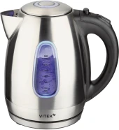 Чайник электрический Vitek VT-WK1057 1.7л. 2200Вт черный корпус: стекло