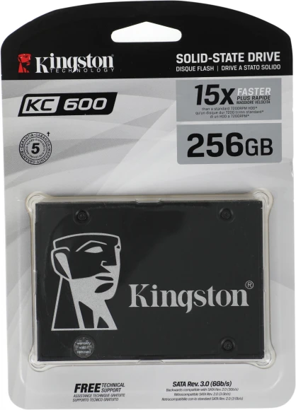 Накопитель SSD Kingston SATA-III 256GB SKC600/256G KC600 2.5"