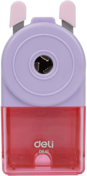 Точилка для карандашей механическая Deli E0641 miYou 1 отверстие пластик ассорти