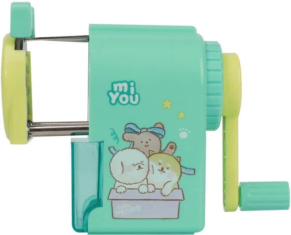 Точилка для карандашей механическая Deli E0641 miYou 1 отверстие пластик ассорти