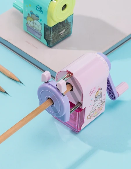 Точилка для карандашей механическая Deli E0641 miYou 1 отверстие пластик ассорти