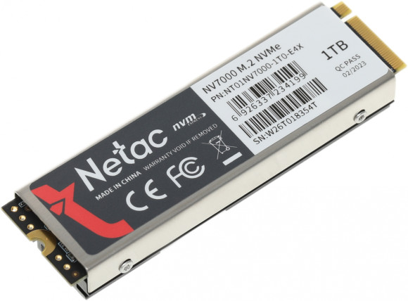 Накопитель SSD Netac PCIe 4.0 x4 1TB NT01NV7000-1T0-E4X NV7000 M.2 2280