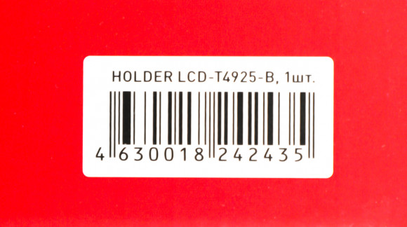 Кронштейн для телевизора Holder T4925-B черный 26"-55" макс.45кг настенный наклон
