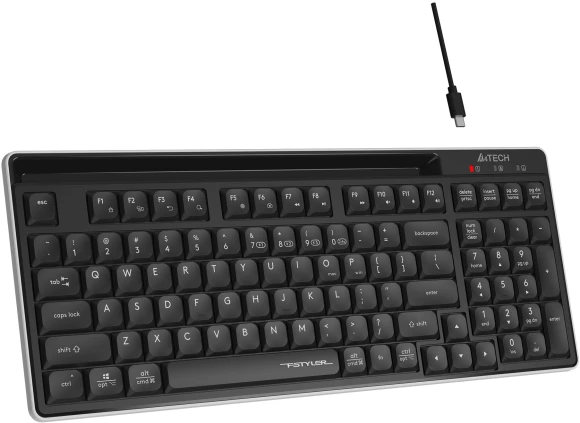 Клавиатура A4Tech FBX70C черный USB беспроводная BT/Radio slim