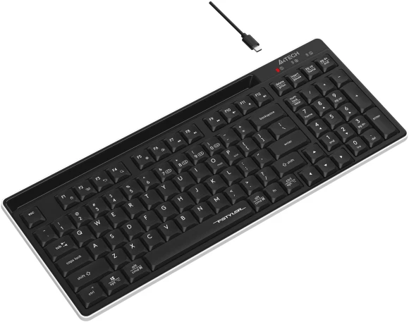Клавиатура A4Tech FBX70C черный USB беспроводная BT/Radio slim
