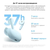 Гарнитура вкладыши Xiaomi Redmi Buds 8 Active синий беспроводные bluetooth в ушной раковине (BHR08JPGL)