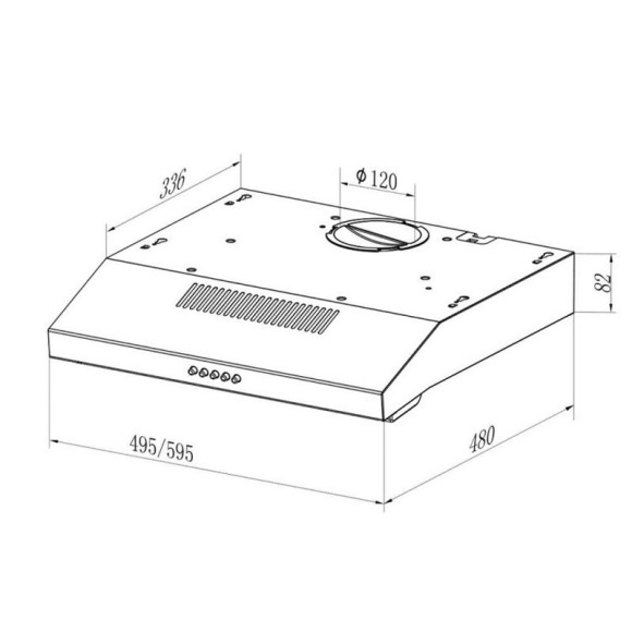 Вытяжка козырьковая Lex S 600 WH белый управление: кнопочное (1 мотор) Вытяжка козырьковая Lex S 600 WH белый управление: кнопочное (1 мотор)