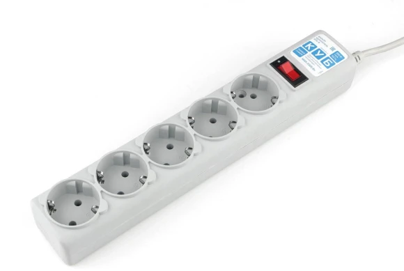 Сетевой фильтр Powercube SPG-B-10 3м (5 розеток) серый (коробка)