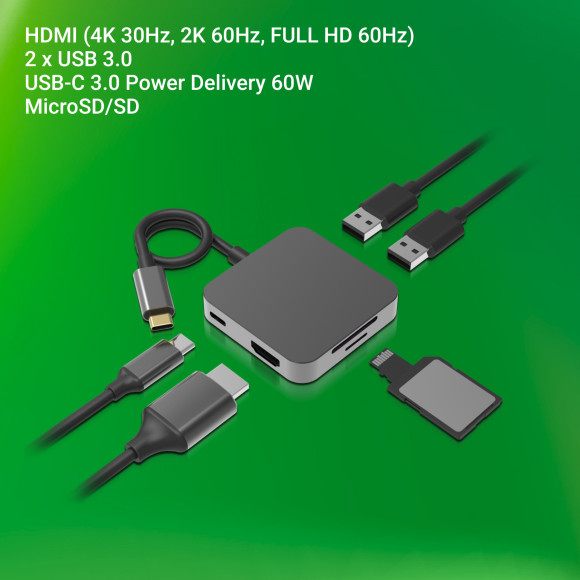 Стыковочная станция Digma DS-741UC_GS Стыковочная станция Digma DS-741UC_GS