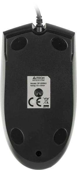 Мышь A4Tech V-Track Padless OP-550NU черный оптическая 1200dpi USB 3but