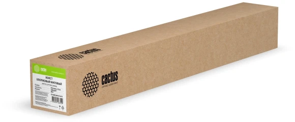 Холст Cactus CS-MC340-91415 914мм-15м/340г/м2/белый хлопок для струйной печати втулка:50.8мм (2")
