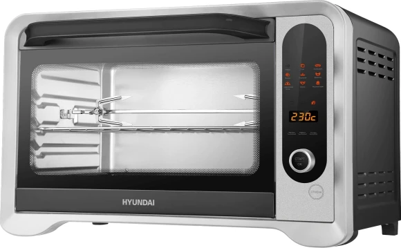 Мини-печь Hyundai MIO-HY104 35л. 1600Вт черный/серебристый Мини-печь Hyundai MIO-HY104 35л. 1600Вт черный/серебристый