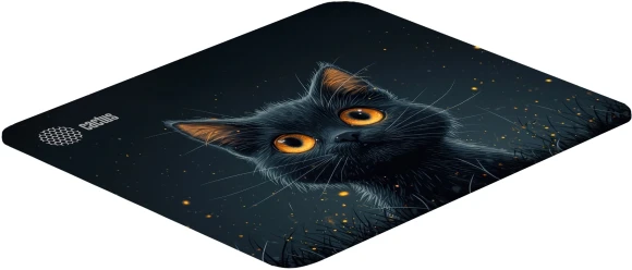 Коврик для мыши Cactus Black Cat 250x200x3мм (CS-MPC-D09S)