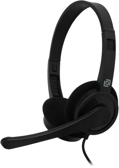 Наушники с микрофоном Оклик HS-M600 черный 1.8м накладные оголовье (1900372) Наушники с микрофоном Оклик HS-M600 черный 1.8м накладные оголовье (1900372)