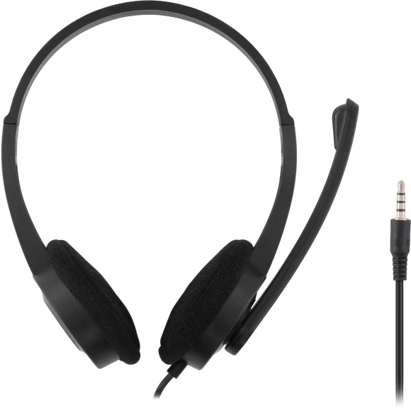 Наушники с микрофоном Оклик HS-M600 черный 1.8м накладные оголовье (1900372) Наушники с микрофоном Оклик HS-M600 черный 1.8м накладные оголовье (1900372)