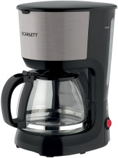 Кофеварка капельная Scarlett SC-CM33011 750Вт черный/стальной Кофеварка капельная Scarlett SC-CM33011 750Вт черный/стальной