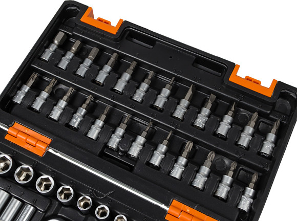 Набор инструментов Вихрь 1/4" CrV 57 предметов (жесткий кейс)