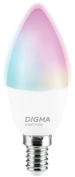 Умная лампа Digma DiLight F1 E14 5Вт 470lm Wi-Fi (DLF1E14) Умная лампа Digma DiLight F1 E14 5Вт 470lm Wi-Fi (DLF1E14)