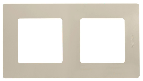 Рамка Legrand Etika 672512 накладная 2x ABS пластик слоновая кость