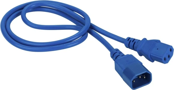 Шнур питания Lanmaster LAN-PP13/14-1.8-BL C13-С14 проводник.:3x0.75мм2 1.8м 220В 10А (упак.:1шт) синий