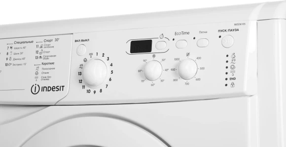 Стиральная машина Indesit EcoTime IWSD 6105 (CIS).L класс: A загр.фронтальная макс.:6кг белый
