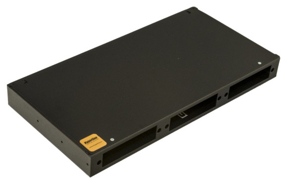 Бокс HyperlineFO-19R-1U-3xSLT-W140H42-24UN-BK 19" 1U 24x