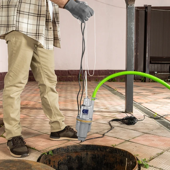 Насос колодезный Сибртех СВН300-15 300Вт 1200л/час вибрационный (99302)