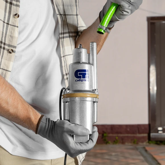 Насос колодезный Сибртех СВН300-15 300Вт 1200л/час вибрационный (99302)