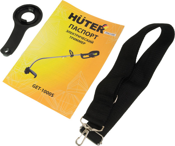 Триммер электрический Huter GET-1000S 1000Вт реж.эл.:леска