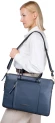 Деловая сумка женская Piquadro Circle CA4021W92/BLU4 с отделением для ноутбука 15.6" синяя натур.кожа