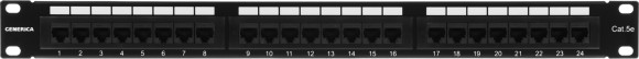 Патч-панель ITK PP24-1UC5EU-K05-G 19" 1U 24xRJ45 кат.5E UTP