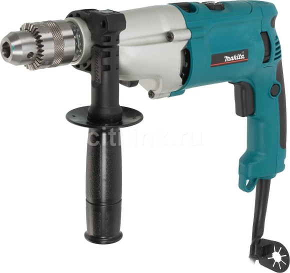 Дрель ударная Makita HP2070 1010Вт патрон:кулачковый реверс (кейс в комплекте)