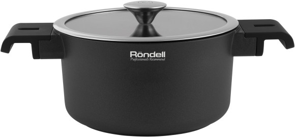 Крышка Rondell Modern RDA-1739 d=26см крыш.прозрачный руч.стальная