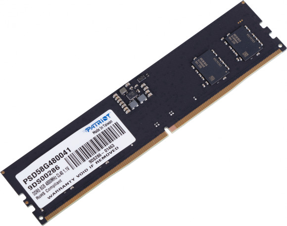 Память DDR5 8GB 4800MHz Patriot PSD58G480041 Signature RTL PC5-38400 CL40 DIMM 288-pin 1.1В single rank Ret Память DDR5 8GB 4800MHz Patriot PSD58G480041 Signature RTL PC5-38400 CL40 DIMM 288-pin 1.1В single rank Ret