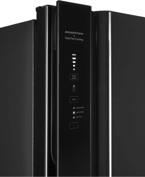 Холодильник Hitachi R-V660PUC7-1 BBK 2-хкамерн. черный бриллиант глянц. инвертер