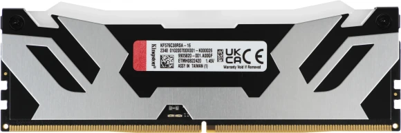 Память DDR5 16GB 7600MHz Kingston KF576C38RSA-16 Fury Renegade RGB RTL Gaming PC5-60800 CL38 DIMM 288-pin 1.45В single rank с радиатором Ret