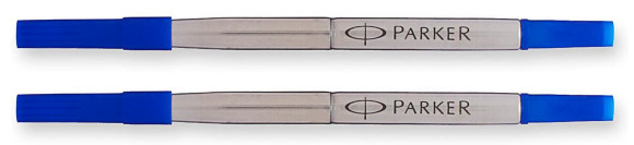Стержень роллер Parker Quink Z01 (1950327) M 0.7мм синие чернила блистер (2шт)