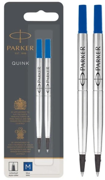 Стержень роллер Parker Quink Z01 (1950327) M 0.7мм синие чернила блистер (2шт) Стержень роллер Parker Quink Z01 (1950327) M 0.7мм синие чернила блистер (2шт)