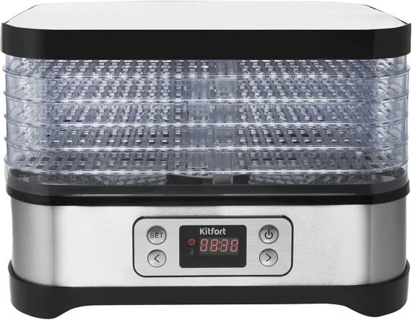 Сушка для фруктов и овощей Kitfort КТ-1903 5под. 250Вт черный