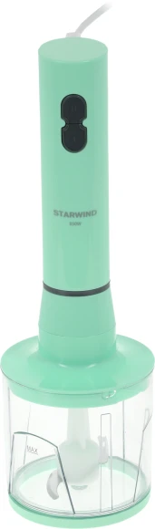 Блендер погружной Starwind SBP1113C 750Вт бирюзовый