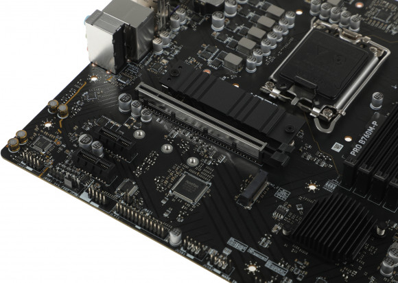 Материнская плата MSI PRO B760M-P Soc-1700 Intel B760 4xDDR5 mATX AC`97 8ch(7.1) GbLAN+VGA+HDMI+DP