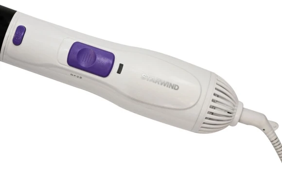 Фен-щетка Starwind SHP8502 1000Вт белый/фиолетовый